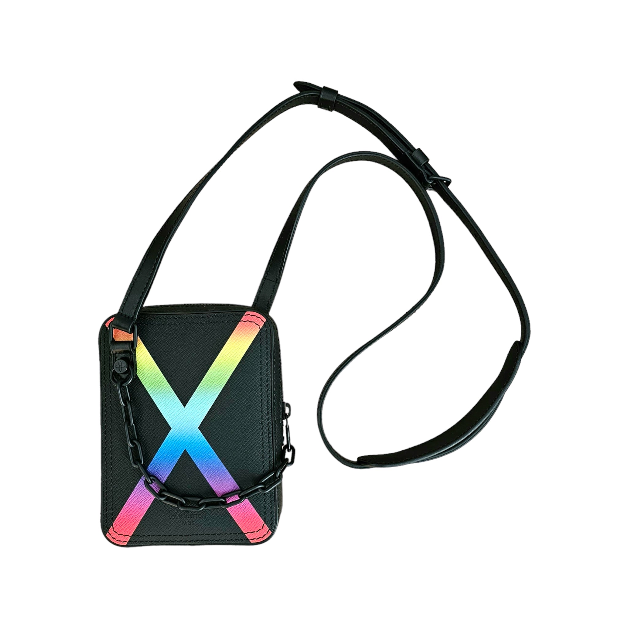 Louis Vuitton Virgil Abloh 2019 Taiga Rainbow Danube Messenger