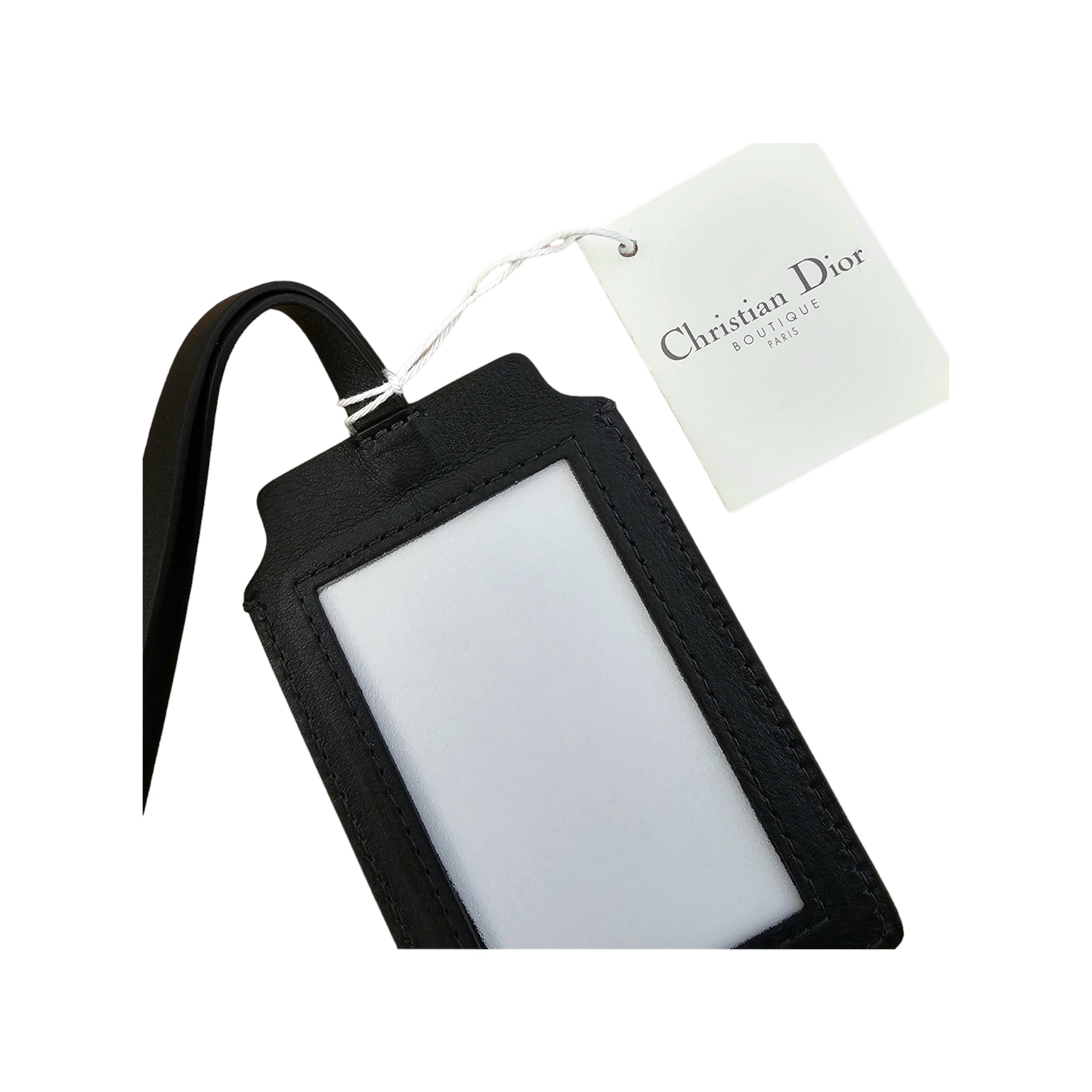 Christian Dior Navy Oblique Monogram Canvas Leather Luggage Tag – Seyvan